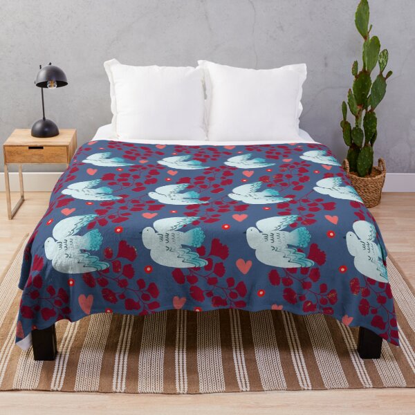 Item preview, Blue Doves in the Red Garden designed and sold by Pacesyte.