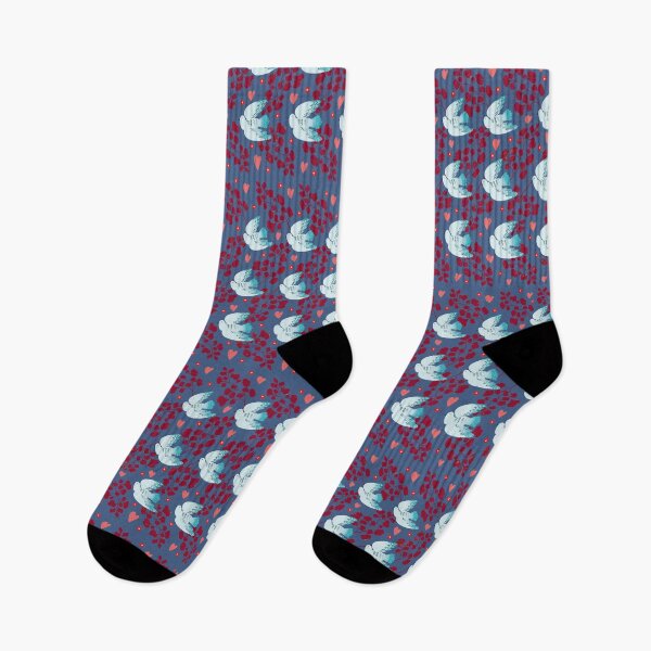Item preview, Blue Doves in the Red Garden designed and sold by Pacesyte.