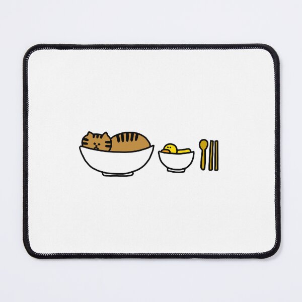 Item preview, a Cat and a Duck in the bowl designed and sold by superbaechoo.