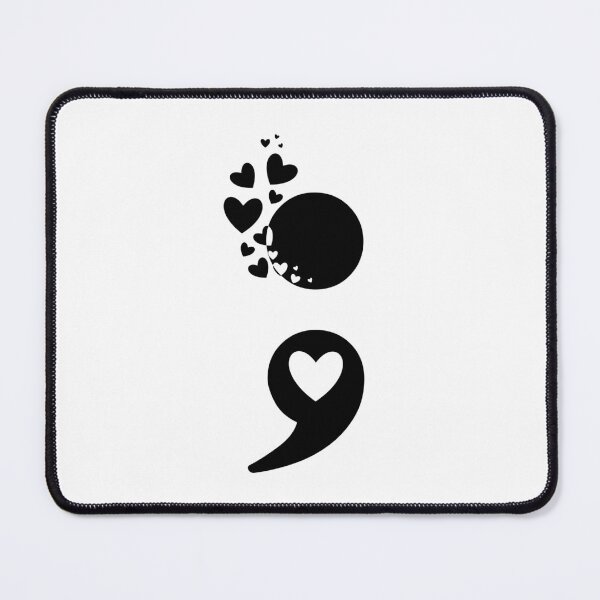 Item preview, Semicolon Hearts, Unfinished Story Heart designed and sold by Kondi-Art.