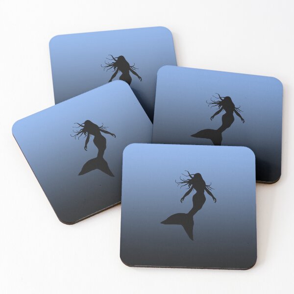 Item preview, Mermaid Art Mermaid in Blue Ocean - Pale Blue designed and sold by Beachy.