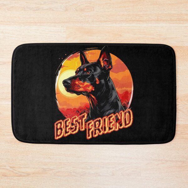 Item preview, Doberman against a backdrop of a fiery sunset designed and sold by FluxDesigner.