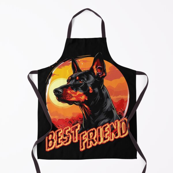 Item preview, Doberman against a backdrop of a fiery sunset designed and sold by FluxDesigner.