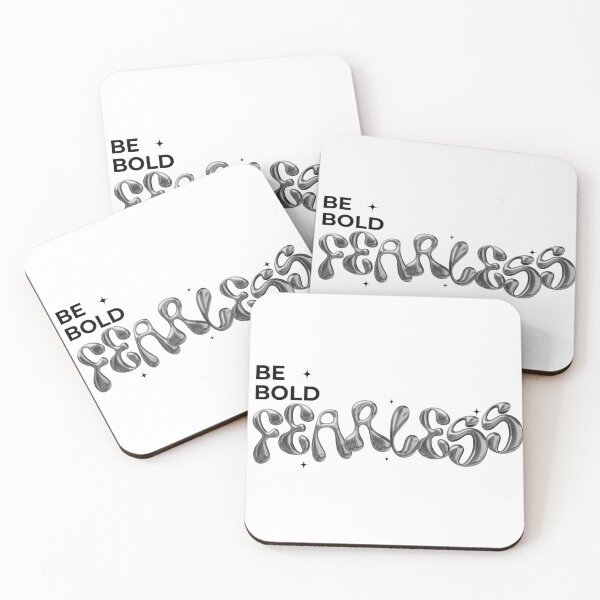 Item preview, BE BOLD, FEARLESS chrome design designed and sold by Melszx.