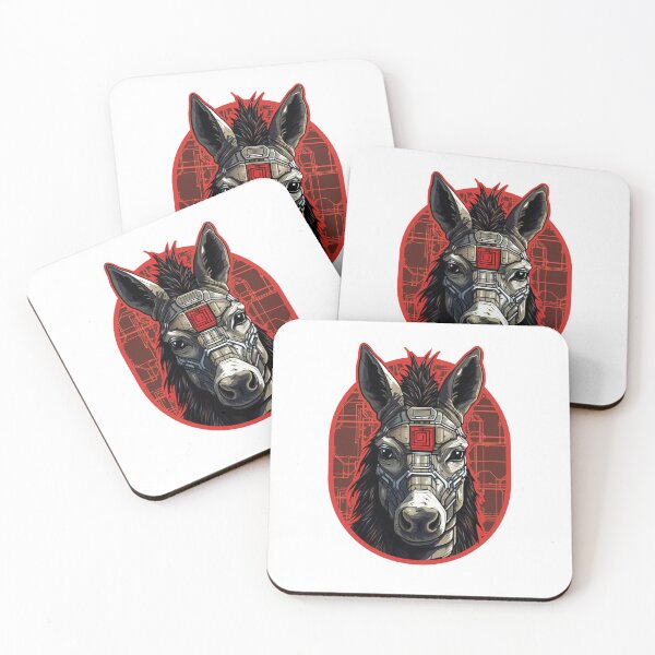 Item preview, Cyber Donkey Animal Illustration designed and sold by SMARTKIT  DESIGNAGENCY.