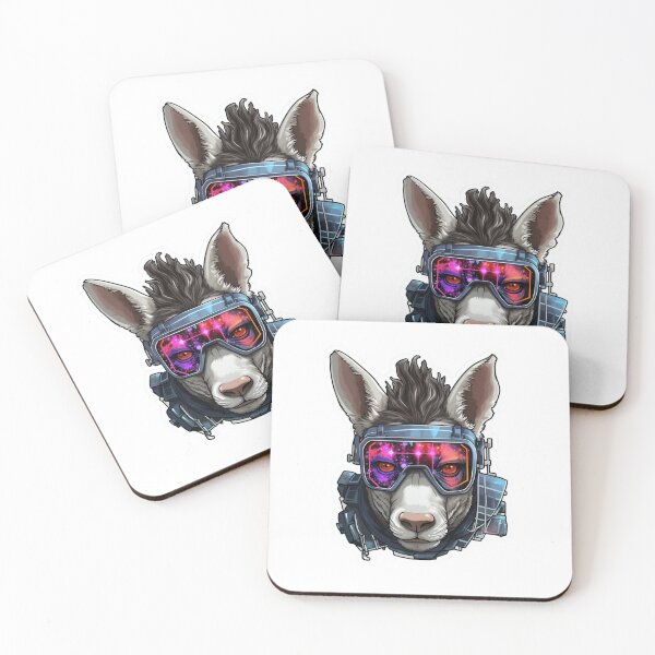 Item preview, Cyber Donkey // Donkey // cool animal // Cyber Animal // Future animal art // Animal Warrior // Animal cute art designed and sold by SMARTKIT  DESIGNAGENCY.