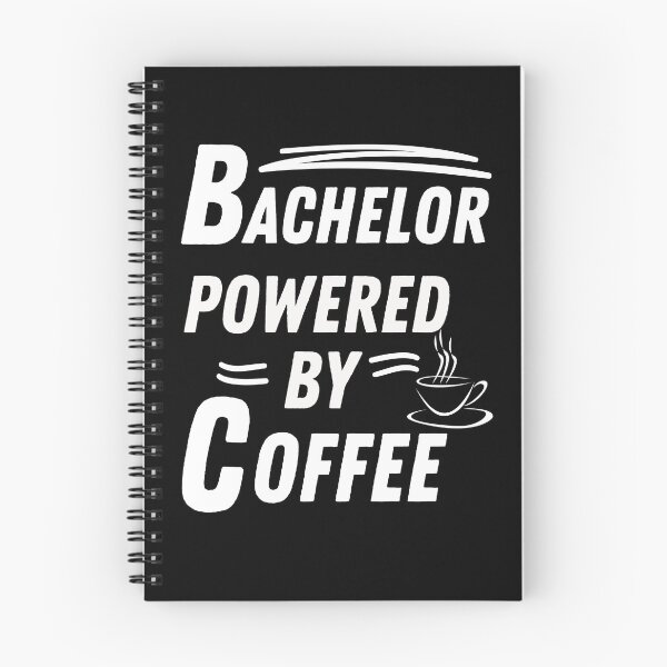 Item preview, bachelor powered by coffee designed and sold by annoying-shirts.