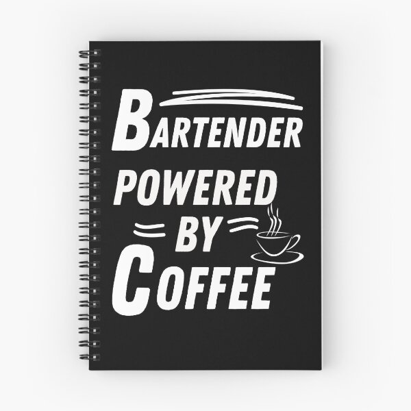 Item preview, bartender powered by coffee designed and sold by annoying-shirts.