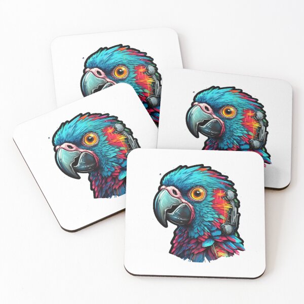 Item preview, Cyber Parrot // Parrot // cool animal // Cyber Animal // Future animal art // Animal Warrior // Animal cute art designed and sold by SMARTKIT  DESIGNAGENCY.