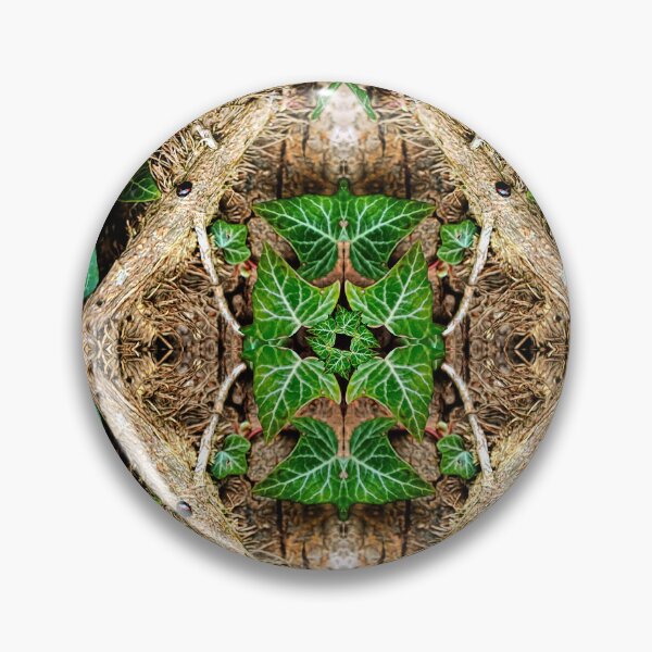Item preview, Pattern of Ivy on Oak Bark  (with very small Harlequin ladybirds) designed and sold by Robin3DT.