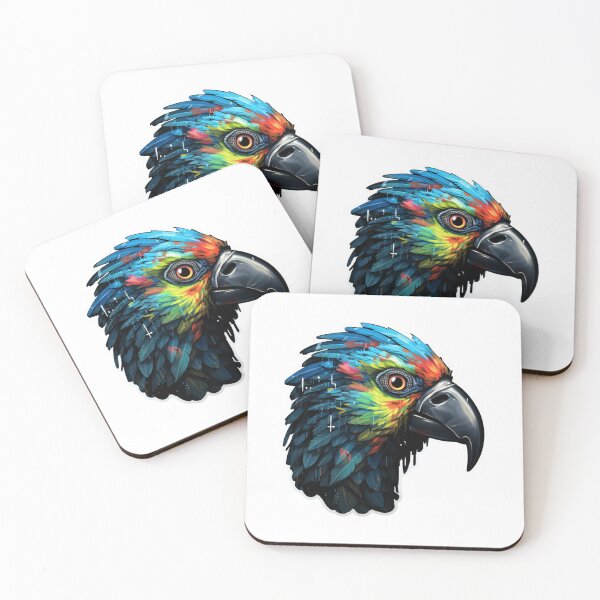 Item preview, Cyber Parrot // Parrot // cool animal // Cyber Animal // Future animal art // Animal Warrior // Animal cute art designed and sold by SMARTKIT  DESIGNAGENCY.