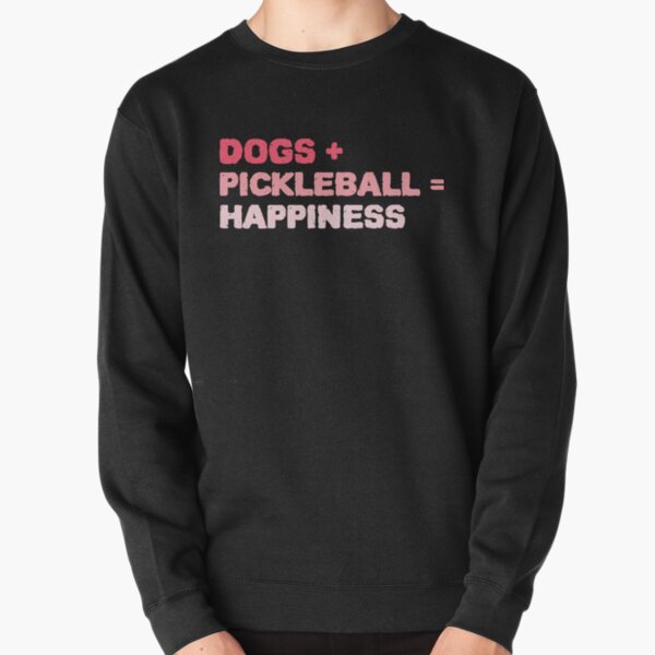 Item preview, Pickleball - Dogs+Pickleball=Happiness <pink ombre> designed and sold by KidInTheKitchen.