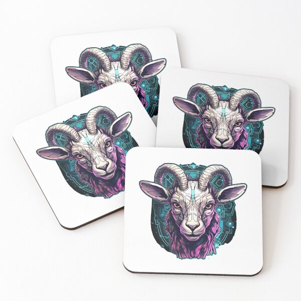 Item preview, Cyber Goat // Goat // cool animal // Cyber Animal // Future animal art // Animal Warrior // Animal cute art designed and sold by SMARTKIT  DESIGNAGENCY.