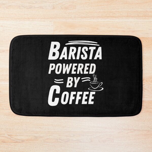 Item preview, barista powered by coffee designed and sold by annoying-shirts.