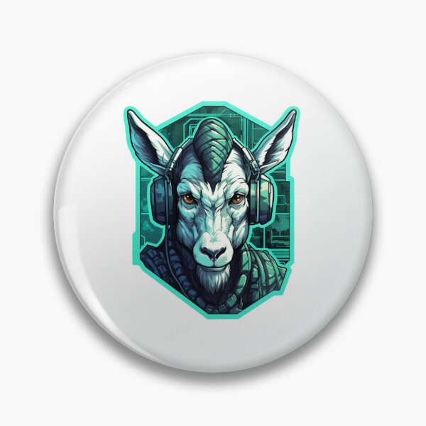 Item preview, Cyber Goat // Goat // cool animal // Cyber Animal // Future animal art // Animal Warrior // Animal cute art designed and sold by SMARTKIT  DESIGNAGENCY.