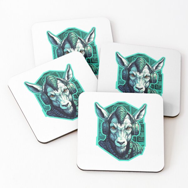 Item preview, Cyber Goat // Goat // cool animal // Cyber Animal // Future animal art // Animal Warrior // Animal cute art designed and sold by SMARTKIT  DESIGNAGENCY.