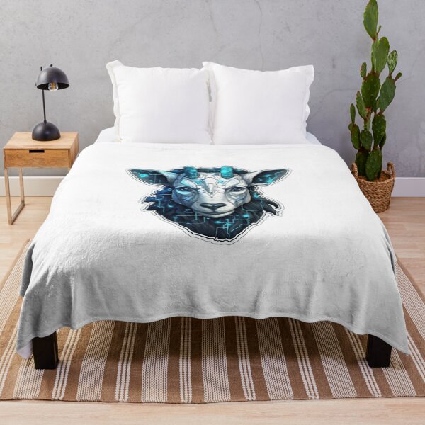 Item preview, Cyber Goat // Goat // cool animal // Cyber Animal // Future animal art // Animal Warrior // Animal cute art designed and sold by SMARTKIT  DESIGNAGENCY.