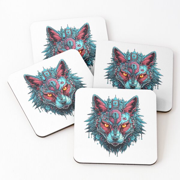 Item preview, Cyber Wolf // Wolf // cool animal // Cyber Animal // Future animal art // Animal Warrior // Animal cute art designed and sold by SMARTKIT  DESIGNAGENCY.