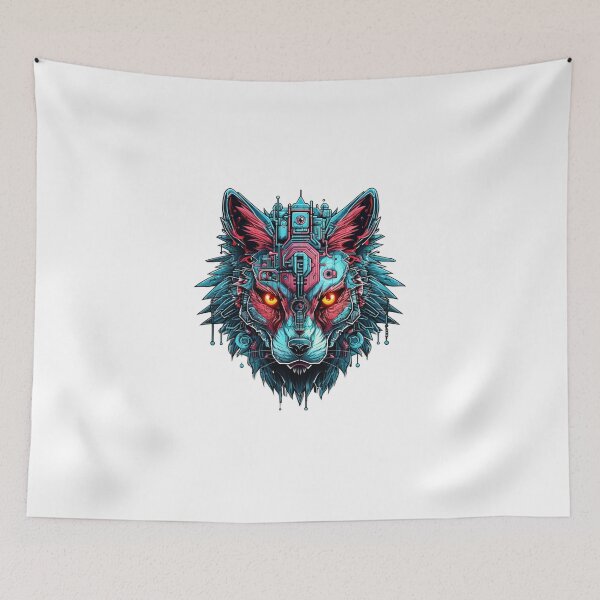 Item preview, Cyber Wolf // Wolf // cool animal // Cyber Animal // Future animal art // Animal Warrior // Animal cute art designed and sold by SMARTKIT  DESIGNAGENCY.