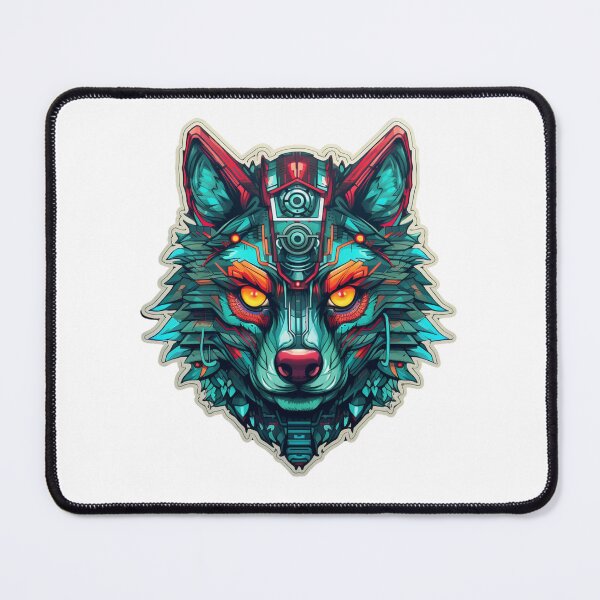 Item preview, Cyber Wolf // Wolf // cool animal // Cyber Animal // Future animal art // Animal Warrior // Animal cute art designed and sold by SMARTKIT  DESIGNAGENCY.