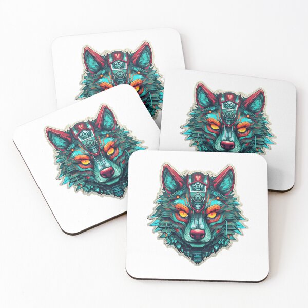 Item preview, Cyber Wolf // Wolf // cool animal // Cyber Animal // Future animal art // Animal Warrior // Animal cute art designed and sold by SMARTKIT  DESIGNAGENCY.