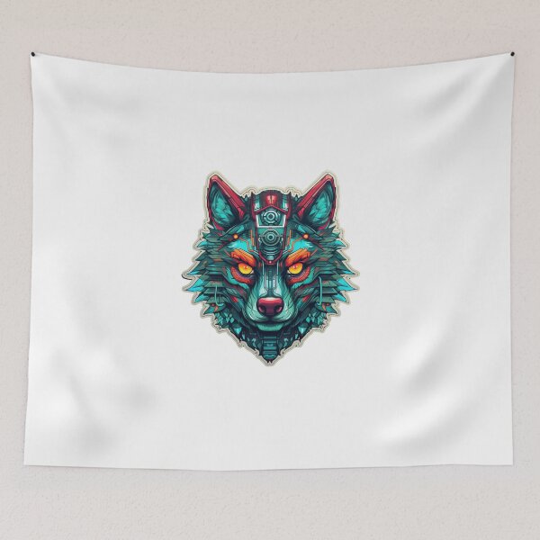 Item preview, Cyber Wolf // Wolf // cool animal // Cyber Animal // Future animal art // Animal Warrior // Animal cute art designed and sold by SMARTKIT  DESIGNAGENCY.