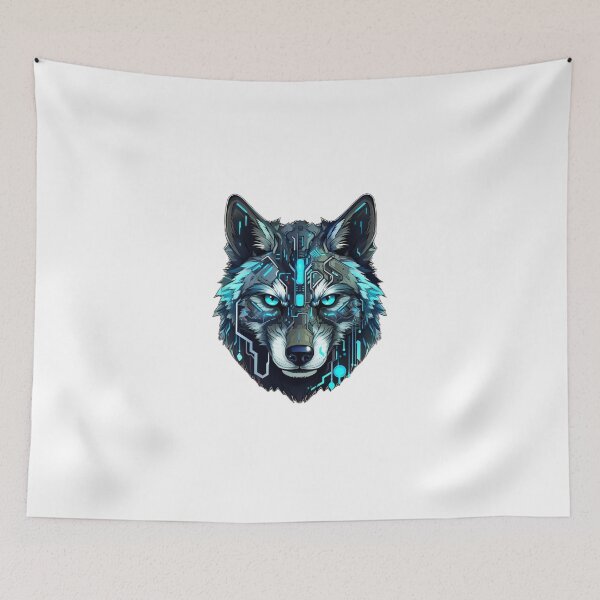 Item preview, Cyber Wolf // Wolf // cool animal // Cyber Animal // Future animal art // Animal Warrior // Animal cute art designed and sold by SMARTKIT  DESIGNAGENCY.