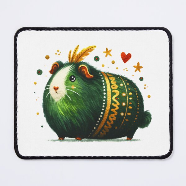 Item preview, Scandinavian Folk Art Plump Guinea Pig designed and sold by FOLK ART FUSION.
