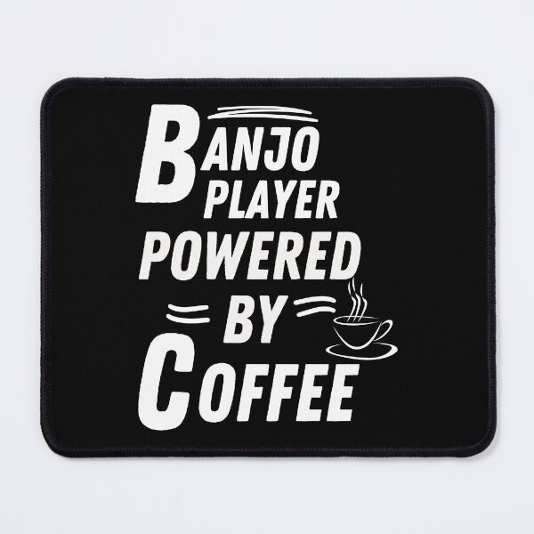 Item preview, banjo player powered by coffee designed and sold by annoying-shirts.