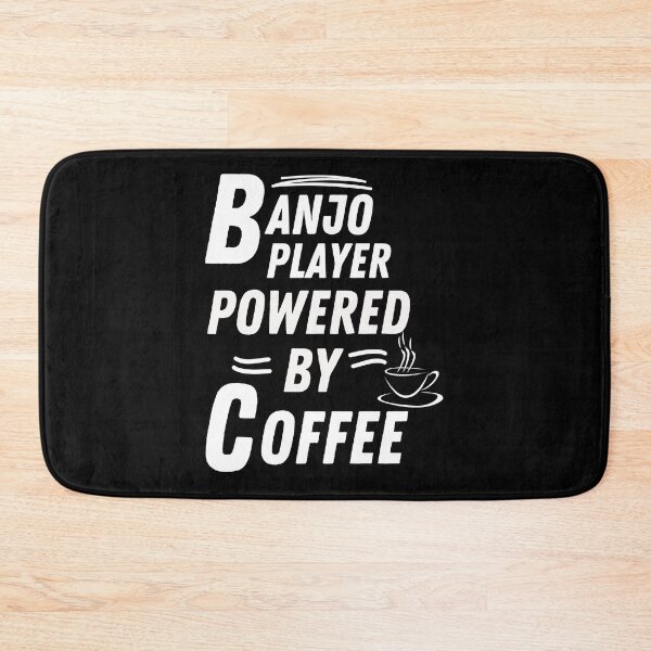 Item preview, banjo player powered by coffee designed and sold by annoying-shirts.