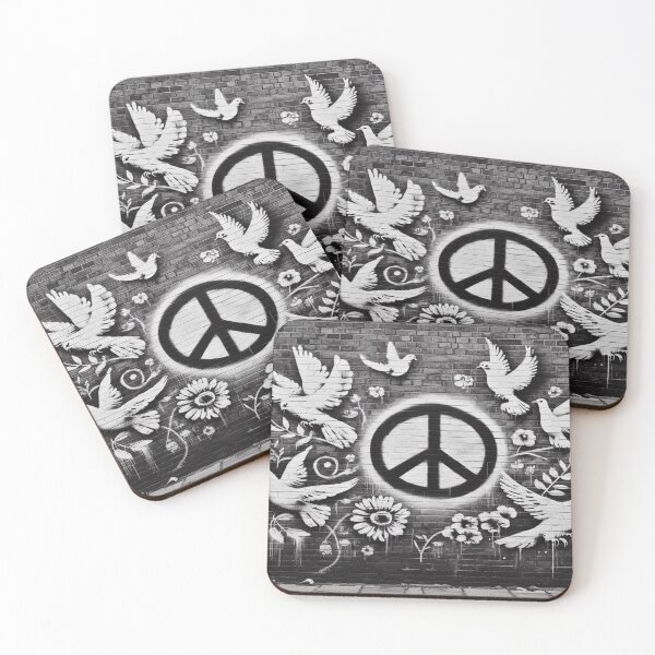 Item preview, Graffiti - peace and peace doves designed and sold by bernhagen.