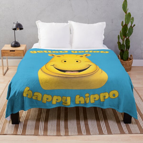Item preview, Yellow happy cute hippo lover funny hippopotamus gift for child designed and sold by AlchemyColor.