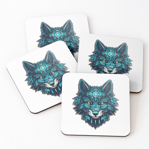Item preview, Cyber Wolf // Wolf // cool animal // Cyber Animal // Future animal art // Animal Warrior // Animal cute art designed and sold by SMARTKIT  DESIGNAGENCY.
