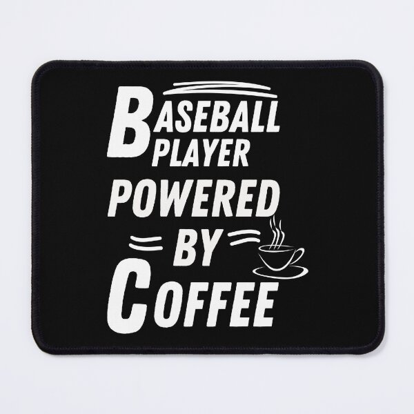 Item preview, baseball player powered by coffee designed and sold by annoying-shirts.