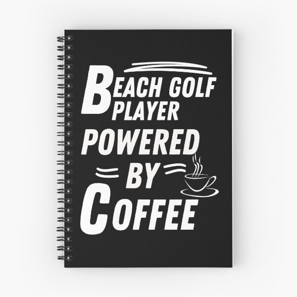 Item preview, beach golf player powered by coffee designed and sold by annoying-shirts.