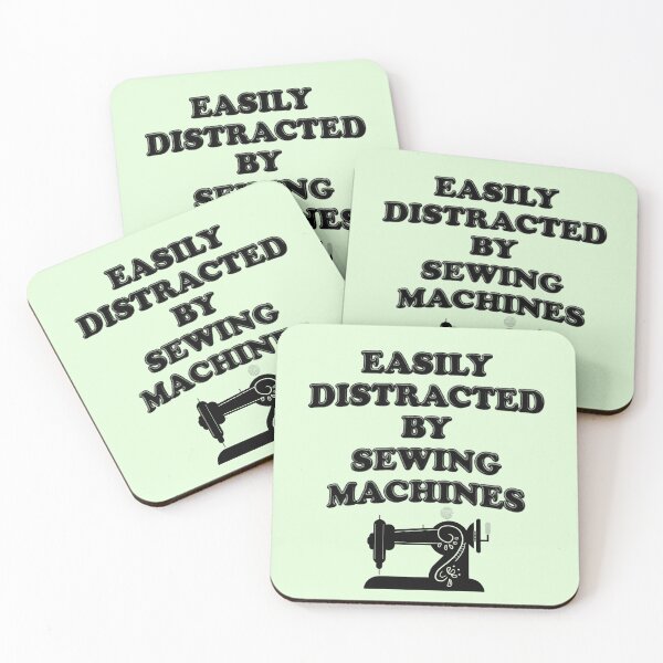 Item preview, Easily Distracted By Sewing Machines designed and sold by stressedrodent.