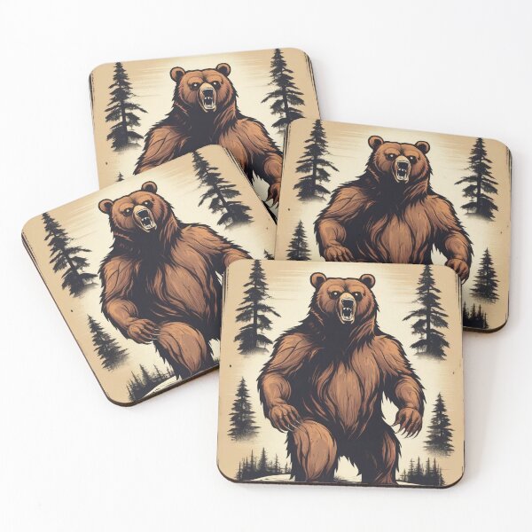 Item preview, Vintage Scary Bear Forest Horror designed and sold by DreamCraze.