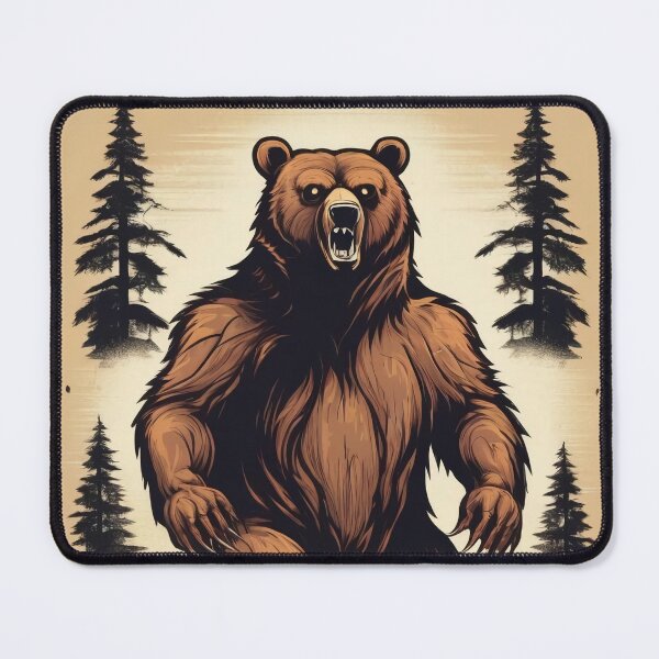 Item preview, Vintage Scary Bear Forest Horror designed and sold by DreamCraze.