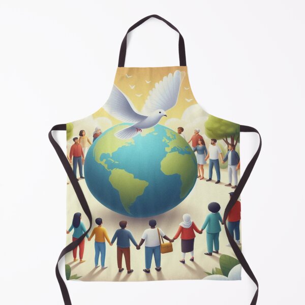 Item preview, People hand in hand around the earth designed and sold by bernhagen.