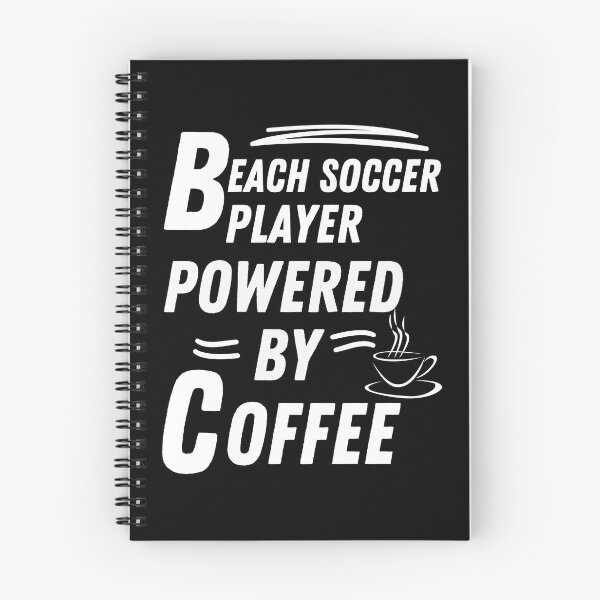 Item preview, beach soccer player powered by coffee designed and sold by annoying-shirts.