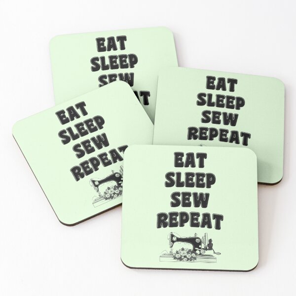 Item preview, Eat Sleep Sew Repeat - Sewing designed and sold by stressedrodent.