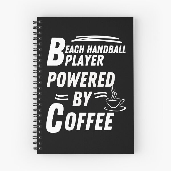 Item preview, beach handball player powered by coffee designed and sold by annoying-shirts.