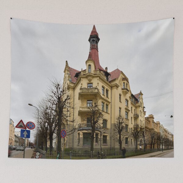 Item preview, Corner house. Riga 2024 designed and sold by Jouko Lehto Photography.
