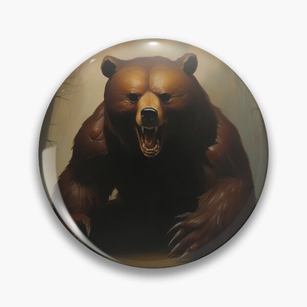 Item preview, Scary Horror Bear Oil Painting designed and sold by DreamCraze.
