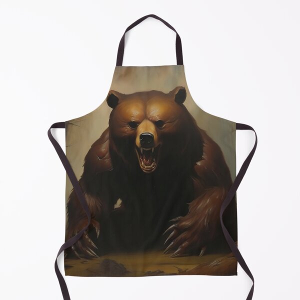 Item preview, Scary Horror Bear Oil Painting designed and sold by DreamCraze.