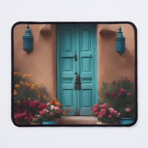 Item preview, Door Way, Entry Doors, Beautiful Santa Fe Style Turquoise Door designed and sold by Bohospiritart.