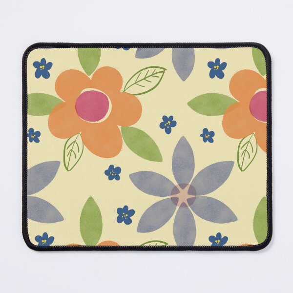 Item preview, Retro flowers stamp tile designed and sold by MinnietheCat.