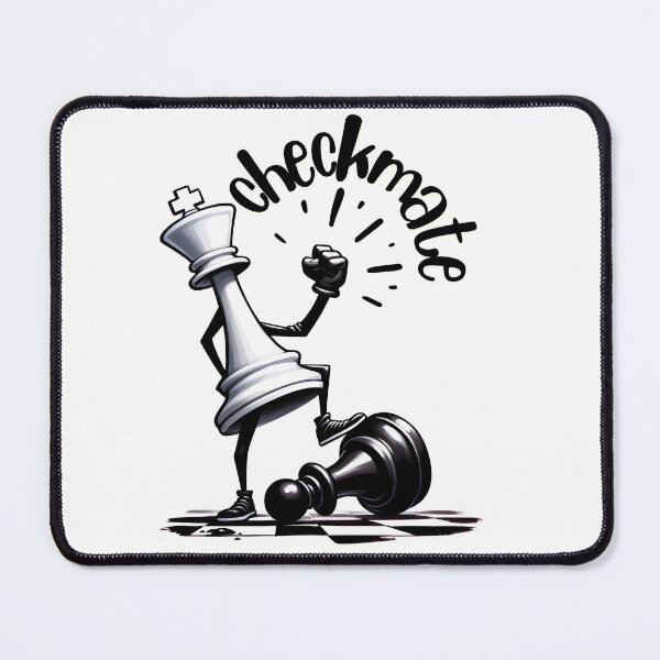 Item preview, Chess Player Checkmate Cartoon Graphic Illustration designed and sold by MTJ-Mushrooms.