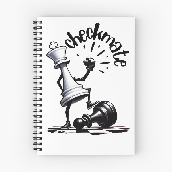 Item preview, Chess Player Checkmate Cartoon Graphic Illustration designed and sold by MTJ-Mushrooms.