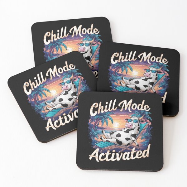 Item preview, Chill Mode Activated , Funny cow designed and sold by love3617.